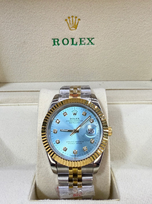 Rolex Oyster Perpetual Date just Two tone sky dial