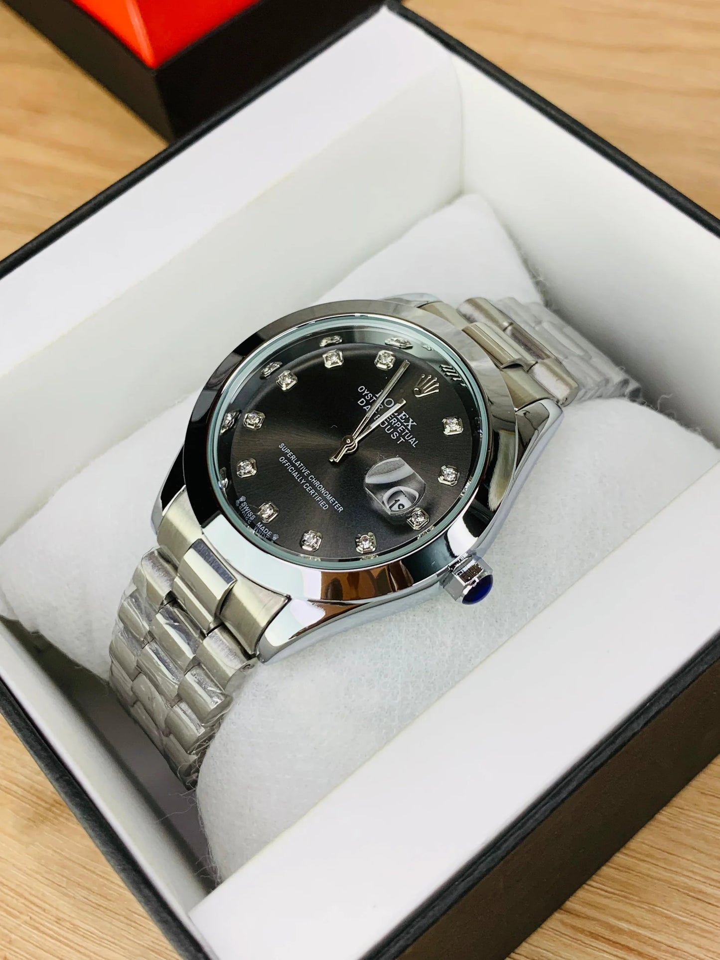 Rolex Oyster Perpetual Date just single tone black dial